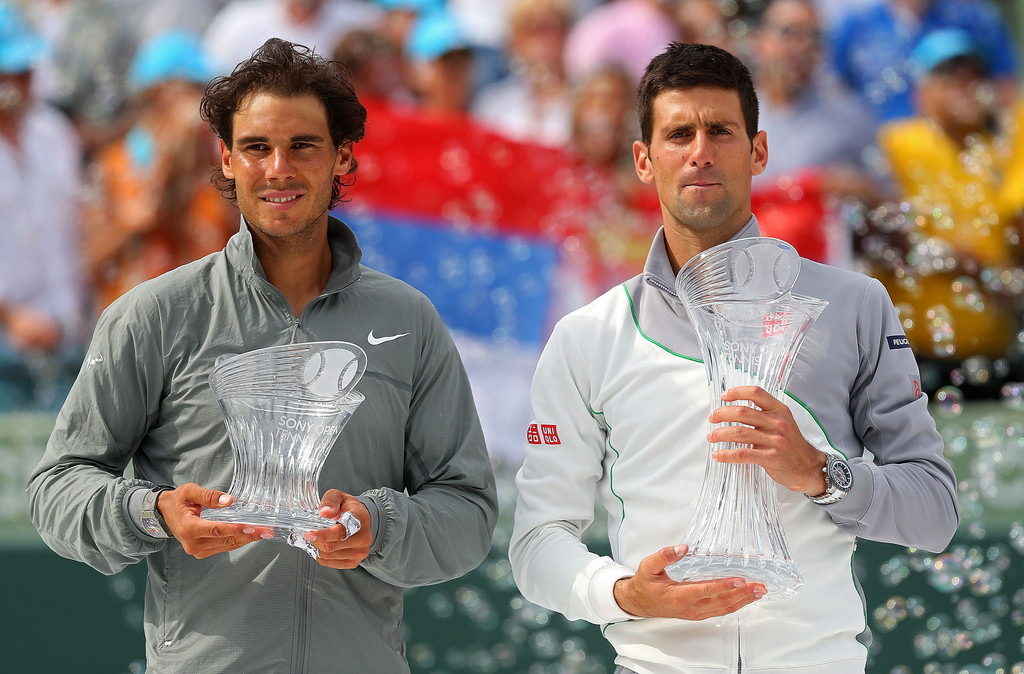 Novak Djokovic and Rafael Nadal Novak Djokovic and Rafael Nadal