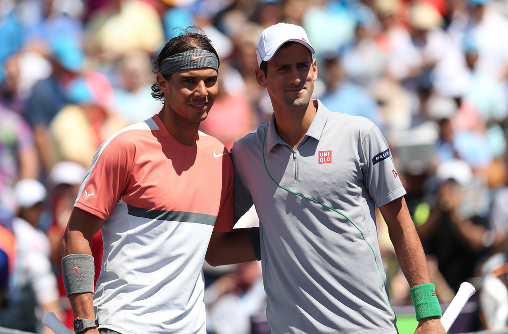 Novak Djokovic and Rafael Nadal