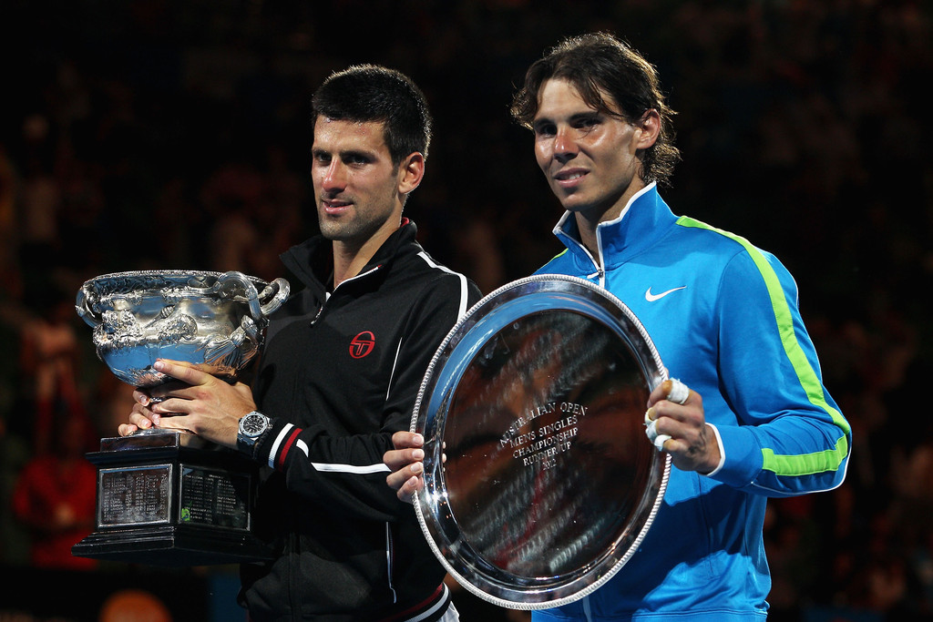 Novak Djokovic and Rafael Nadal