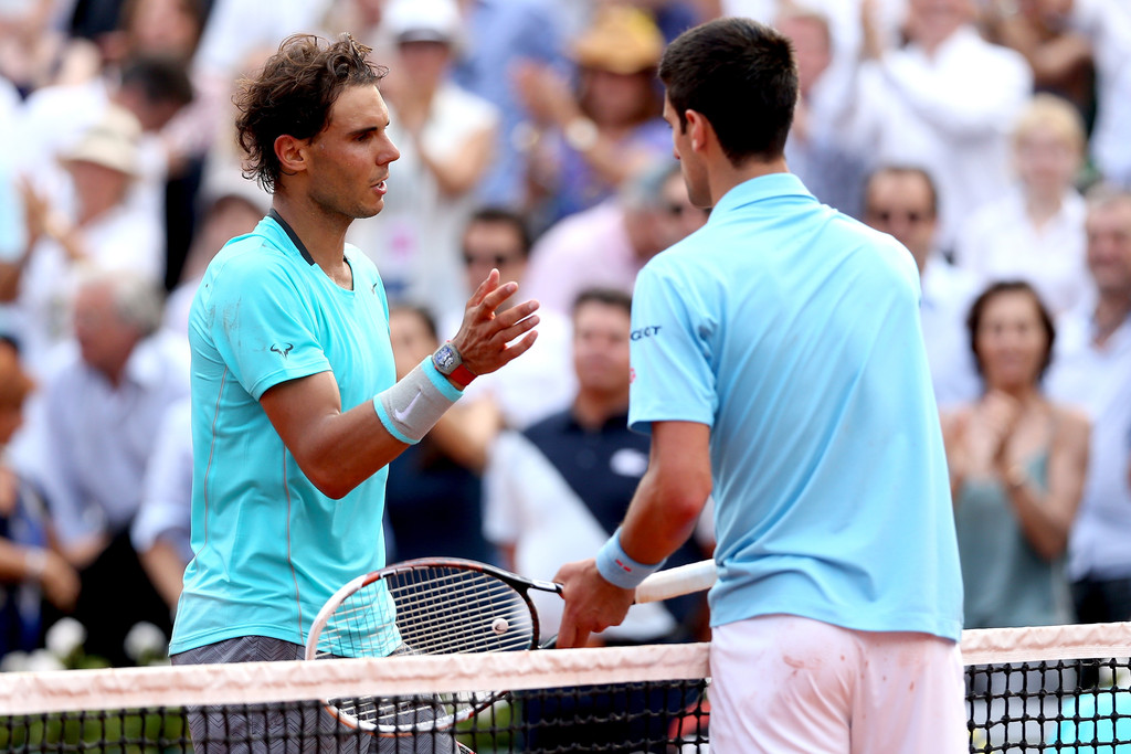 Novak Djokovic and Rafael Nadal