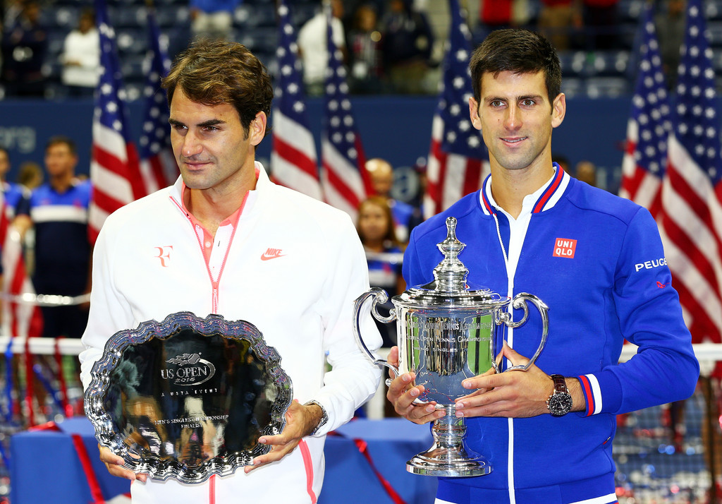 Novak Djokovic and Roger Federer