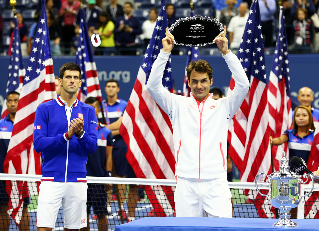 Novak Djokovic and Roger Federer