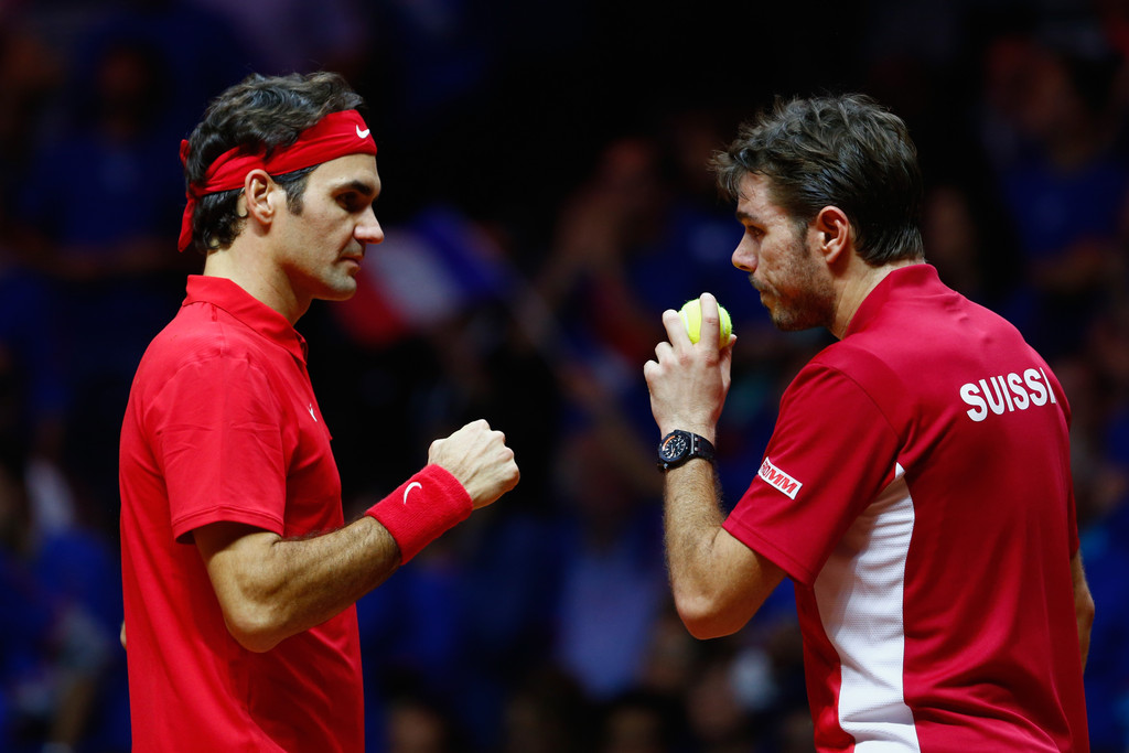 Roger Federer and Stanislas Wawrinka