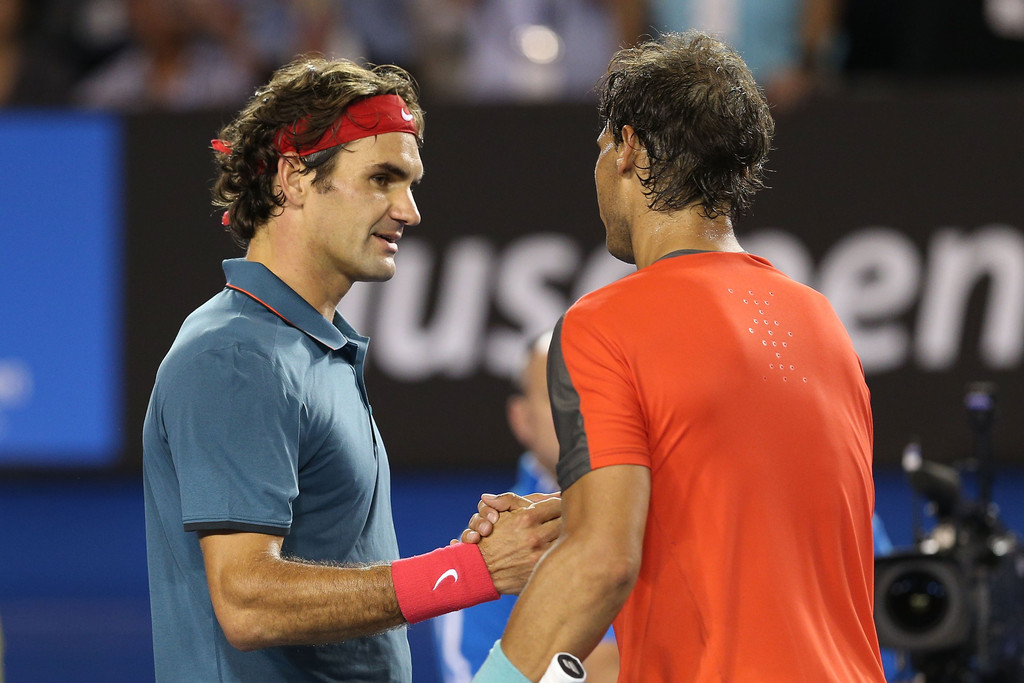 Roger Federer and Rafael Nadal