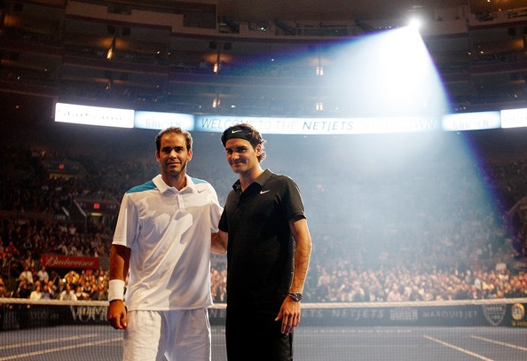 Roger Federer and Pete Sampras