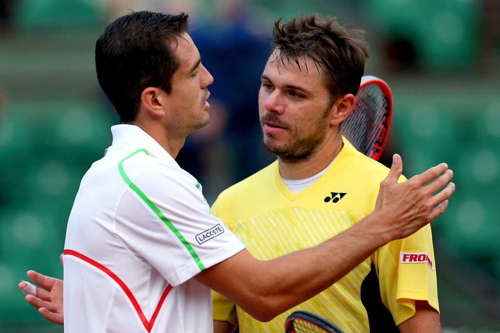 Guillermo Garcia-Lopez and Stanislas Wawrinka