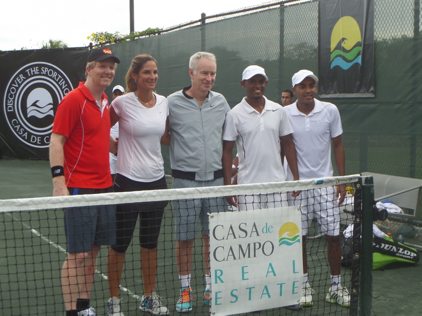 John McEnroe and Jim Courier John McEnroe and Jim Courier