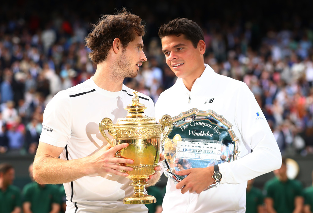 Andy Murray and Milos Raonic