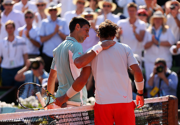 Novak Djokovic and Rafael Nadal