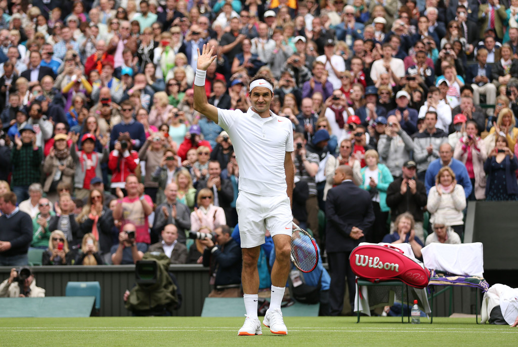 Roger Federer and Pete Sampras