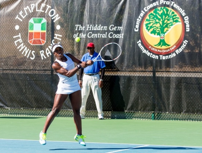 PEF Mexico lommetørklæde Sachia Vickery Beats Jamie LoebTo Win First Annual Central Coast Pro Tennis  Open