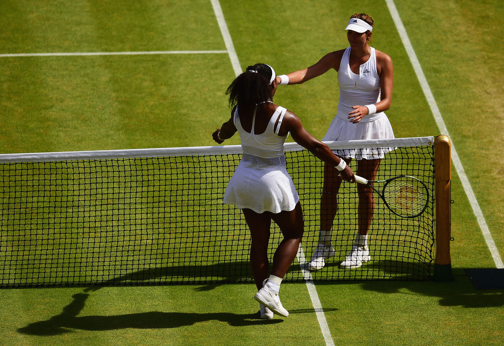 Serena Williams and Garbine Muguruza Serena Williams and Garbine Muguruza