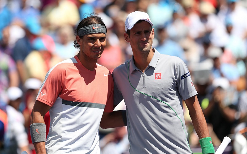 Novak Djokovic and Rafael Nadal