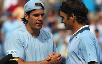 Roger Federer and Tommy Haas