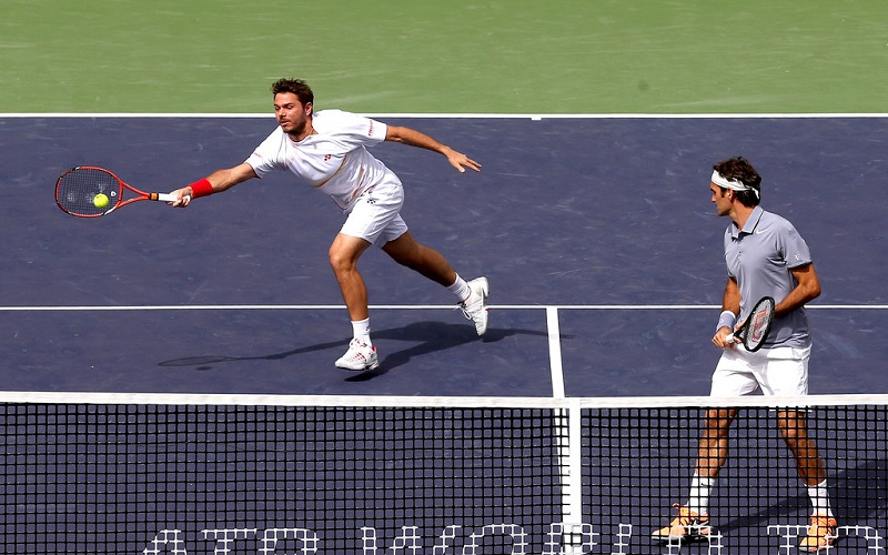 Roger Federer and Stanislas Wawrinka Roger Federer and Stanislas Wawrinka