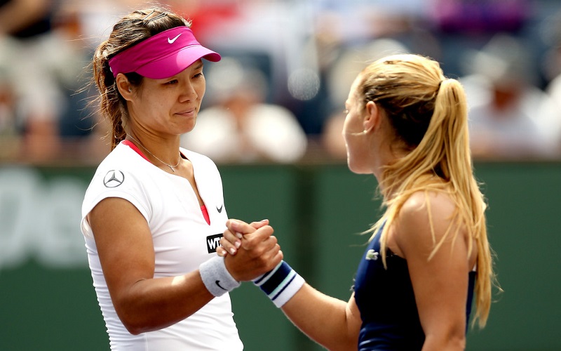 Li Na and Dominika Cibulkova