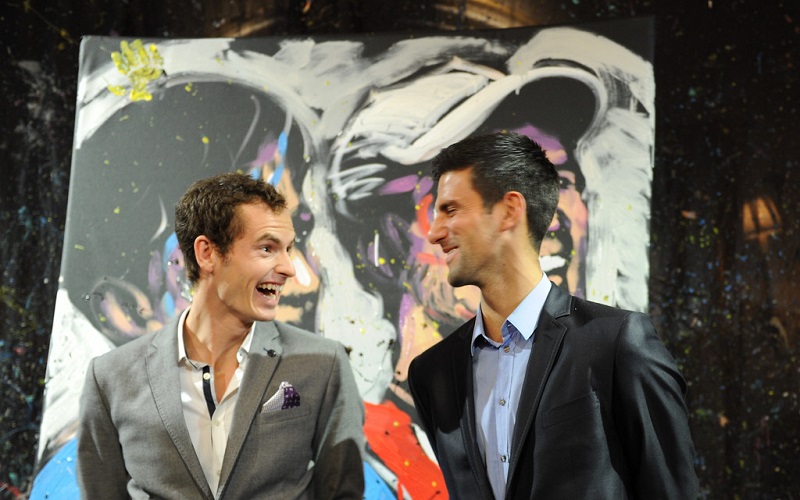 Andy Murray and Novak Djokovic