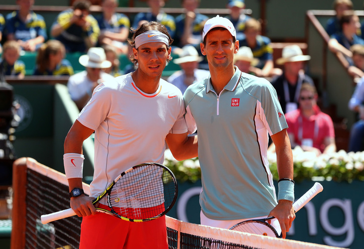 Novak Djokovic and Rafael Nadal