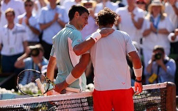 Novak Djokovic and Rafael Nadal