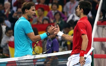 Rafael Nadal and Novak Djokovic