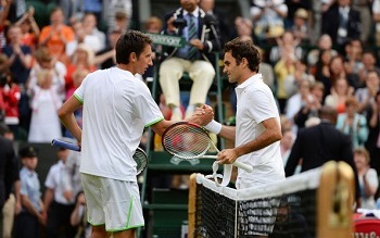 Sergiy Stakhovsky and Roger Federer