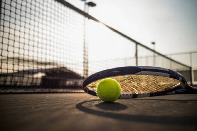 May 16, 2023, ROME: Lorenzo Sonego of Italy celebrates a point during his  men's singles third round match against Stefanos Tsitsipas of Greece (not  pictured) at the Italian Open tennis tournament in