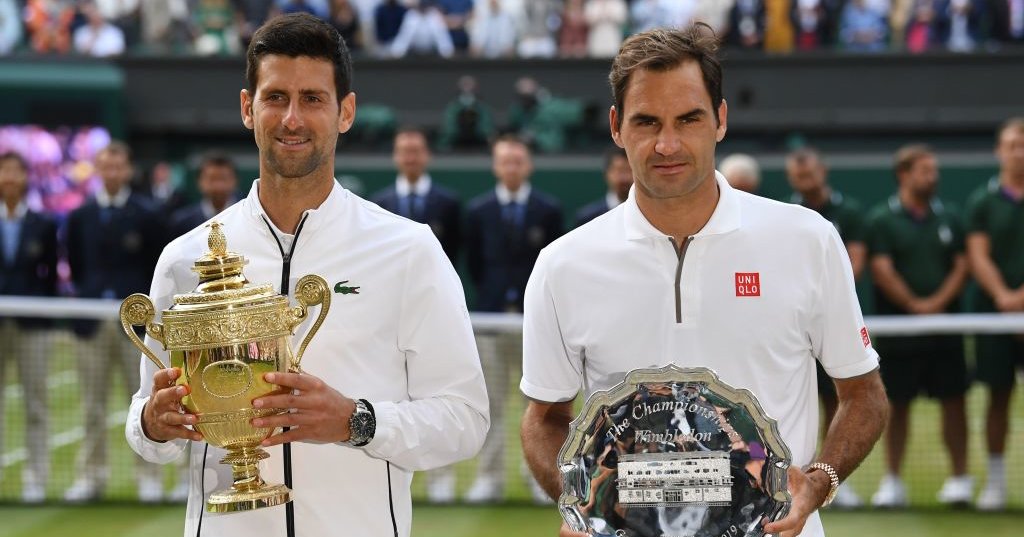 Novak Djokovic and Roger Federer