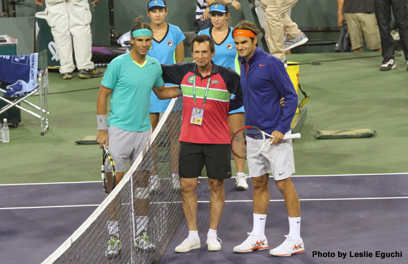 fael nadal_roger federer at Indian Wells 