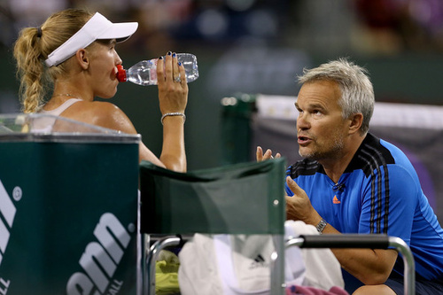 Caroline and Piotr Wozniacki