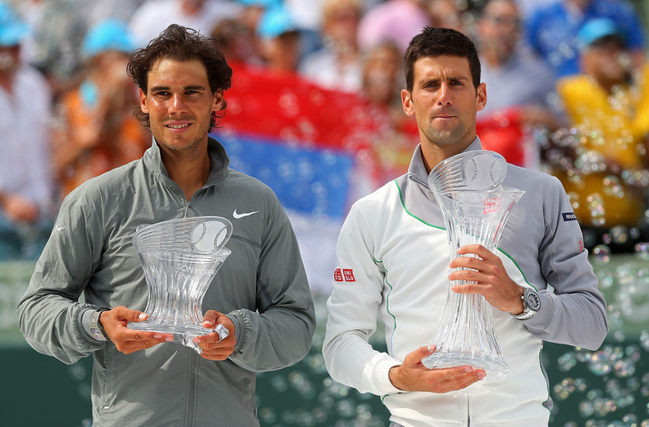 Novak Djokovic and Rafael Nadal