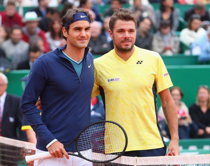 Roger Federer and Stanislas Wawrinka