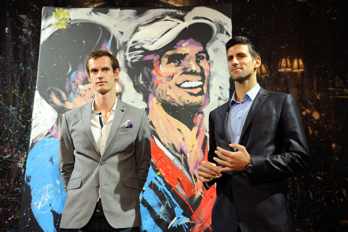 Andy Murray and Novak Djokovic