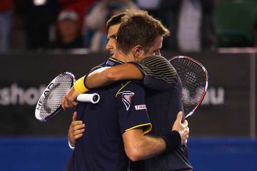 Novak Djokovic and Stanislas Wawrinka