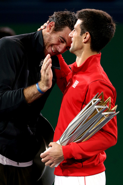 Novak Djokovic and Juan Martin del Potro bromance