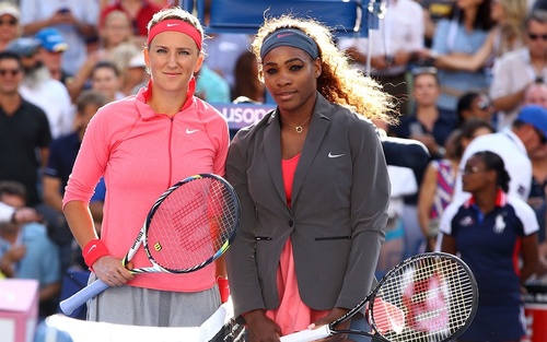 Serena Williams and Victoria Azarenka