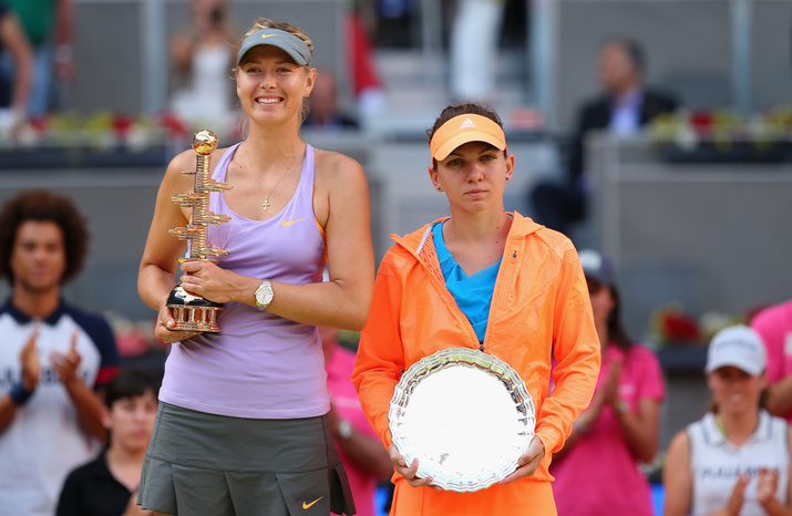 Maria Sharapova and Simona Halep