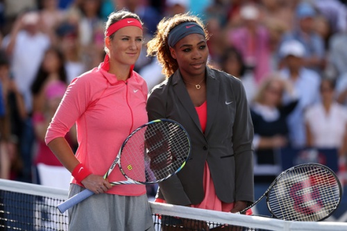 Serena Williams and Victoria Azarenka