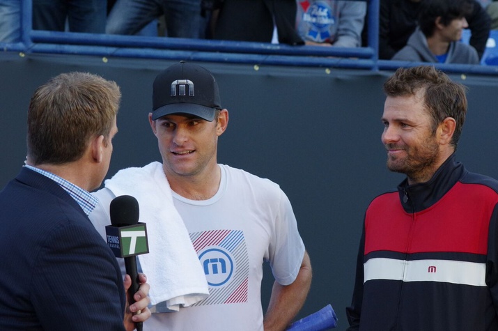 Andy Roddick and Mardy Fish