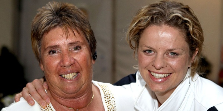 Rosie Casals and Kim Clijsters