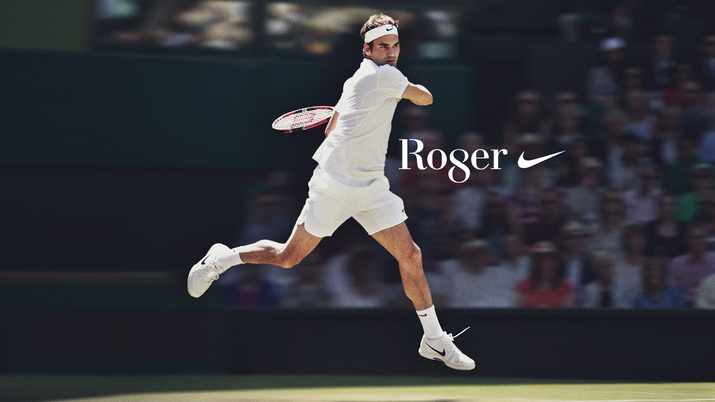 Nike celebrates Roger Federer's win SW19