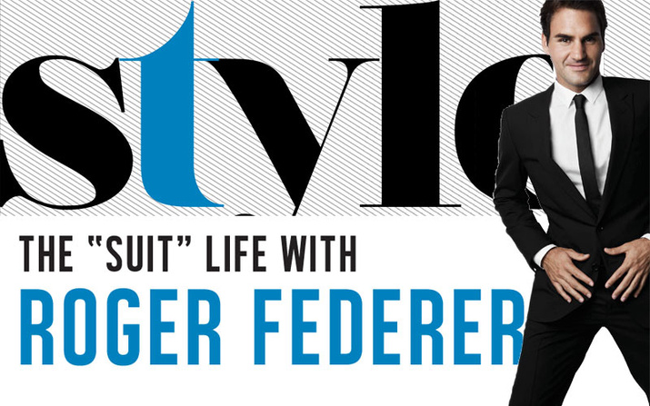 The “Suit” Life with Roger Federer