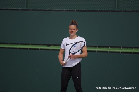 On The Practice Courts at Indian Wells