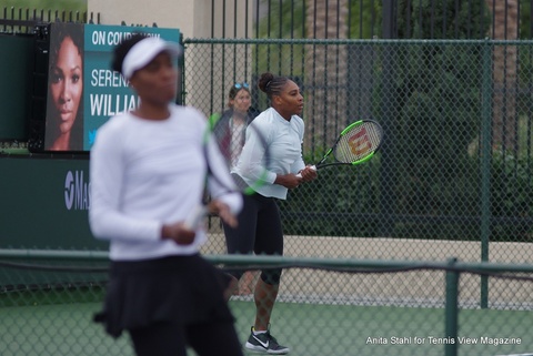On The Practice Courts at Indian Wells