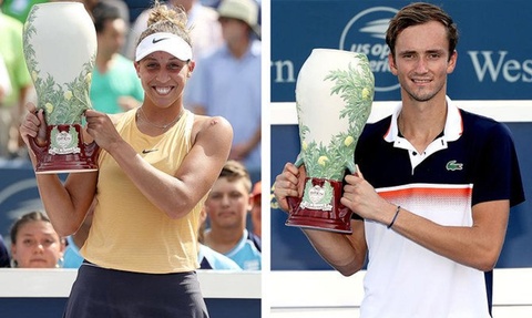 Madison Keys and Daniil Medvedev