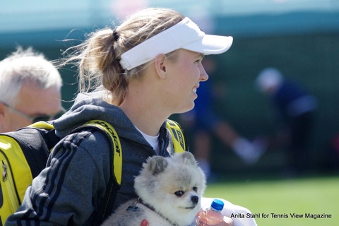 Caroline Wozniacki and Bruno