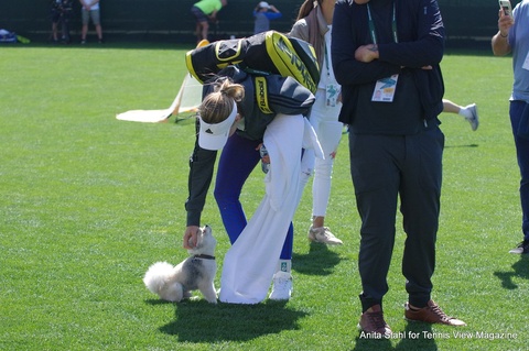 Caroline Wozniacki and Bruno