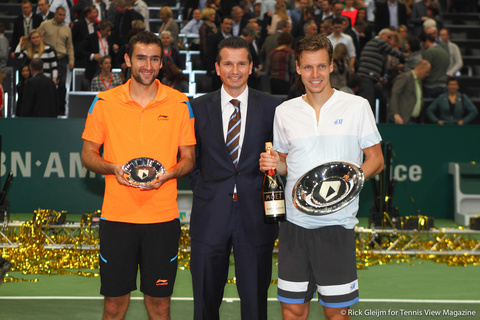 Tomas Berdych and Marin Cilic Rotterdam 2014