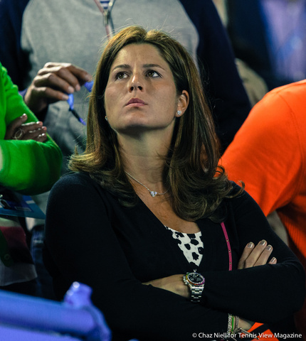 Mirka Federer Australian Open 2014