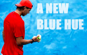 A New Blue Hue - A clay court contrasting not only in color, but tradition.