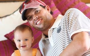 Double Duty - Bob Bryan on Tour with Baby in Tow